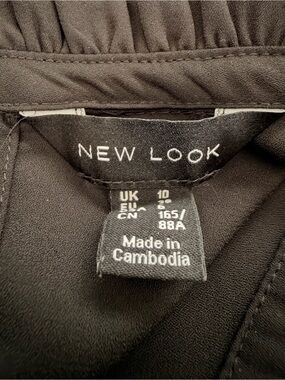 New Look Black Top with Clean Neckline